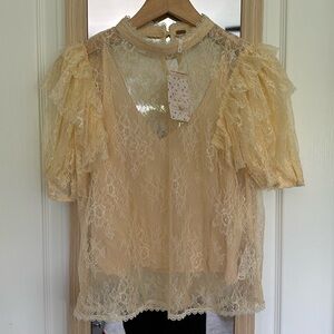 Free people lace blouse